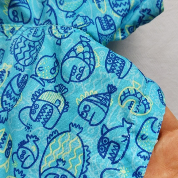 joe fresh blue fish swim trunks 12-18 months baby toddler boy - Picture 3 of 7